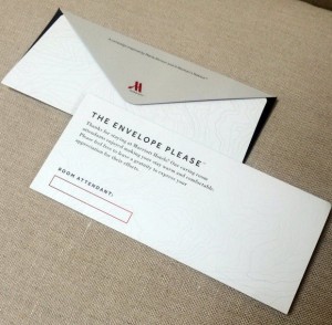 The Envelope Please